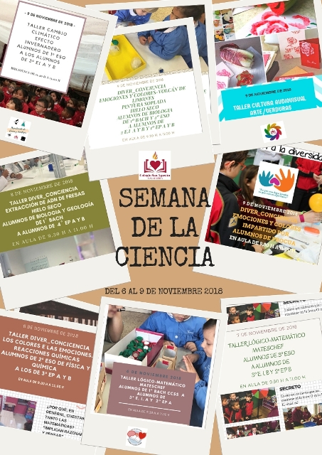 SEMANA DE LA CIENCIA DEL 6 AL 9 DE NOVIEMBRE DE  2018