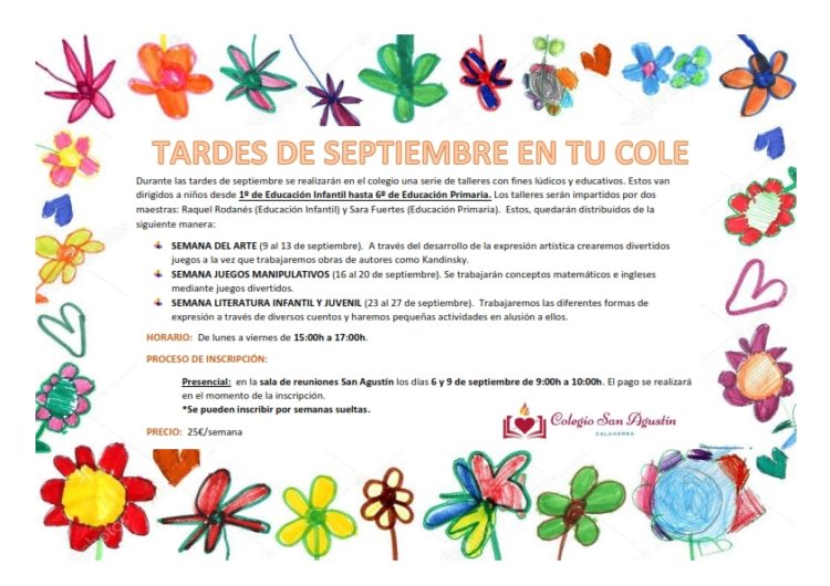 Tardes de septiembre en el cole