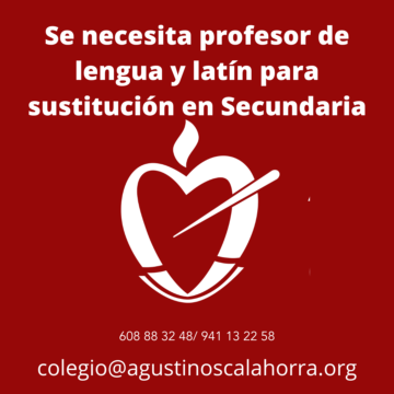 Se necesita profesor de lengua y latin para sustitución en Secundaria